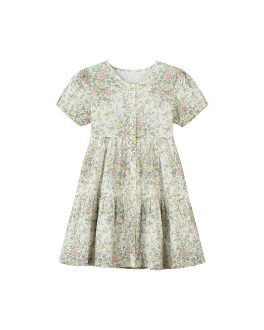 Cream Cottage Floral Dress