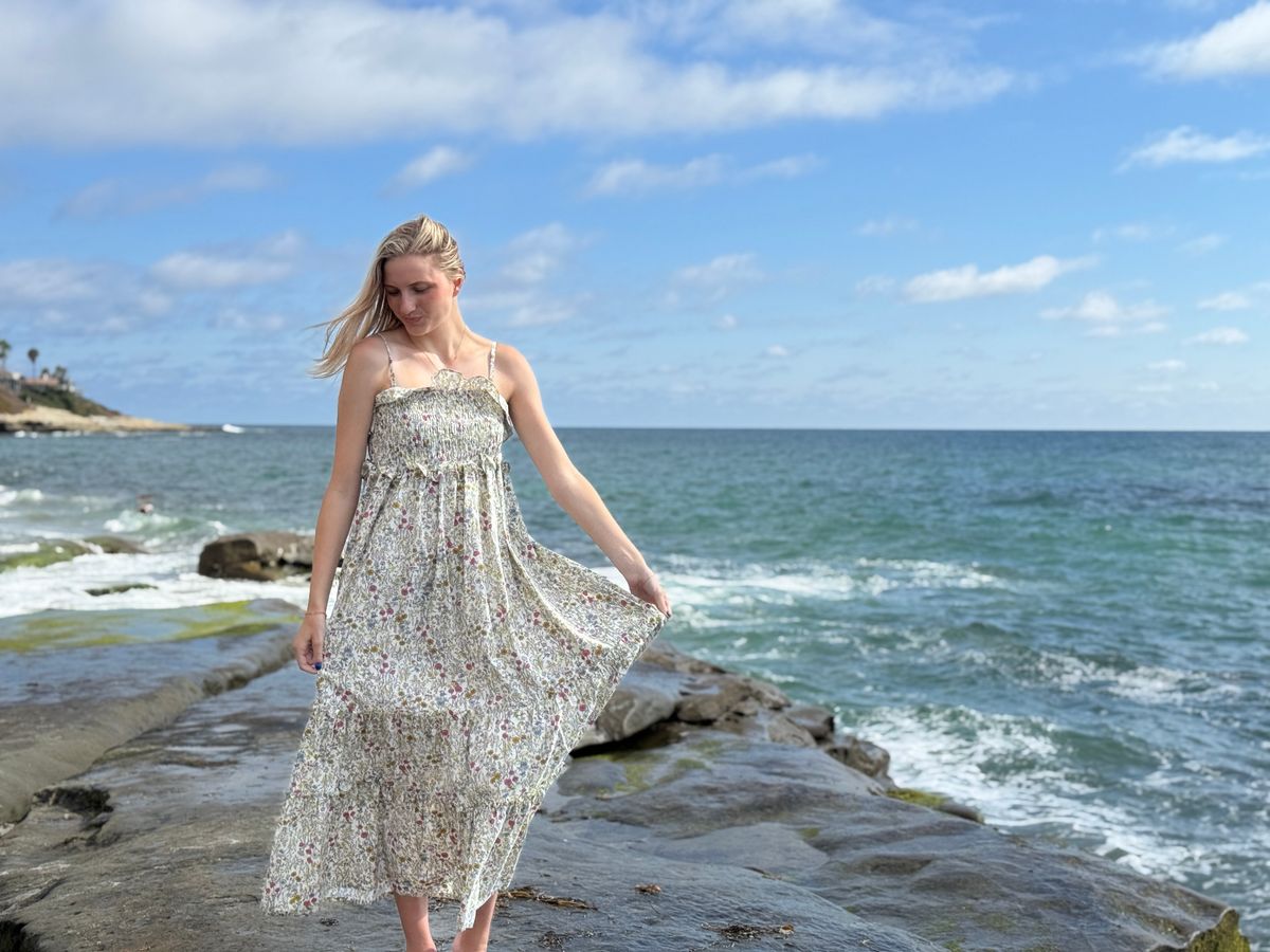 Yellow Meadow Floral Nancy Dress