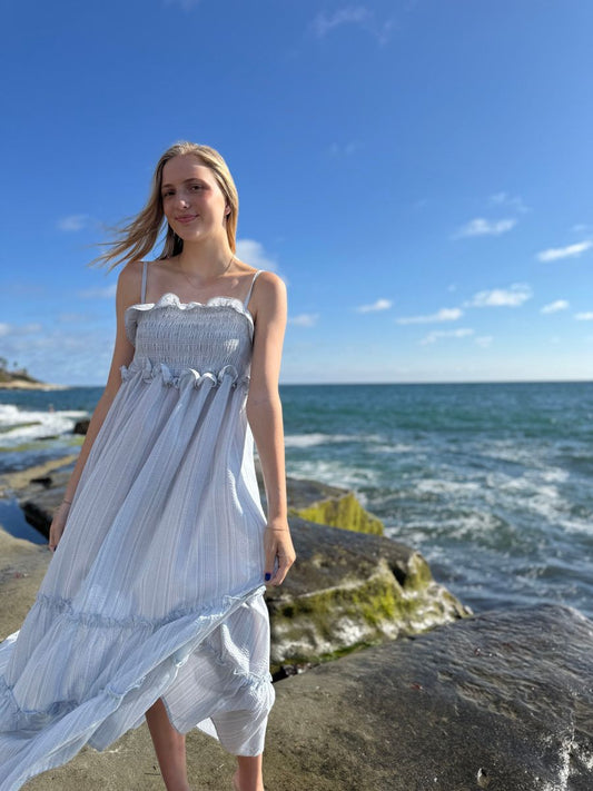 Blue Stripe Nancy Dress