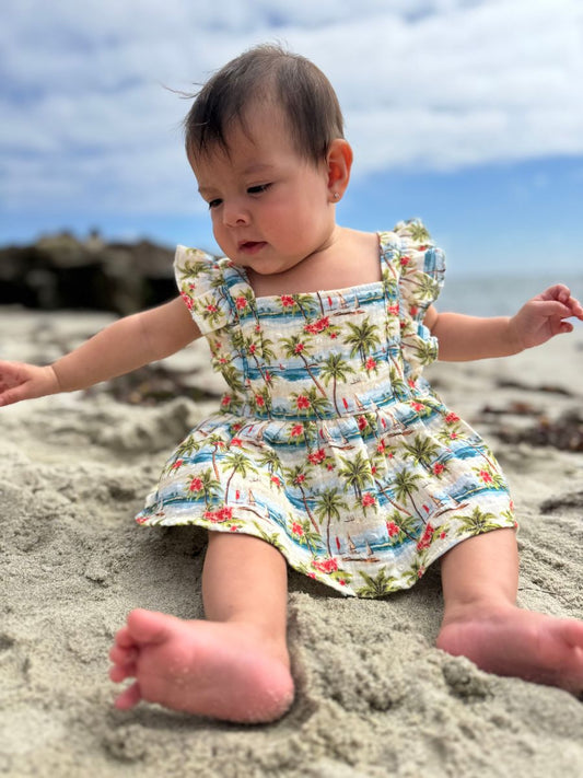 Hawaiian Palms Casey Palms Onesie