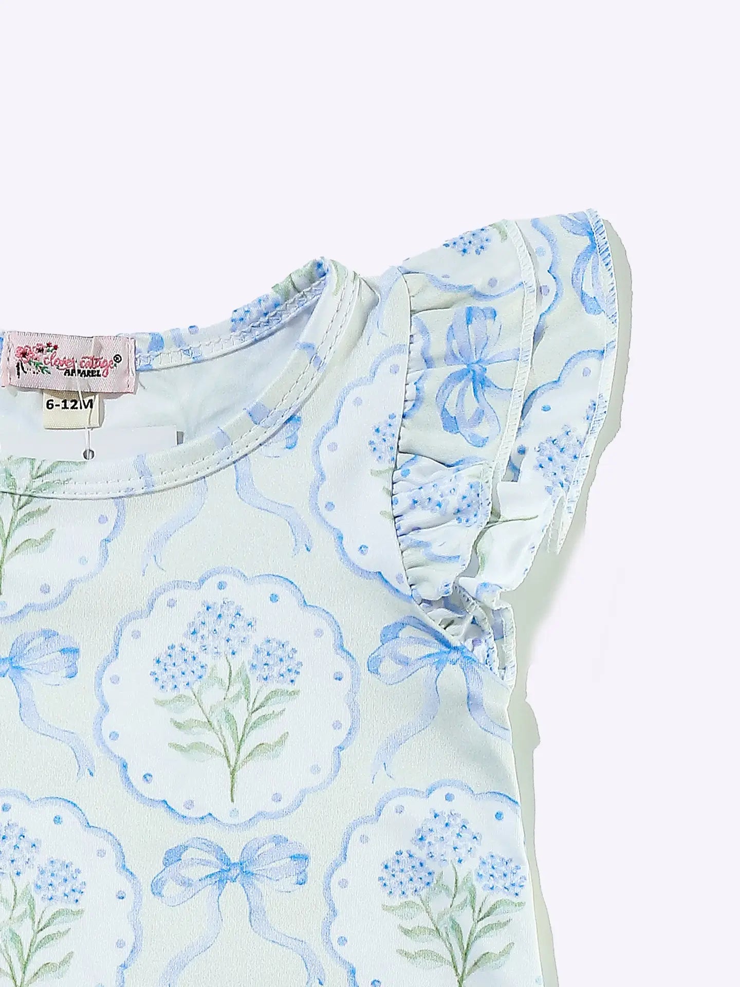 Hydrangea Baby Romper