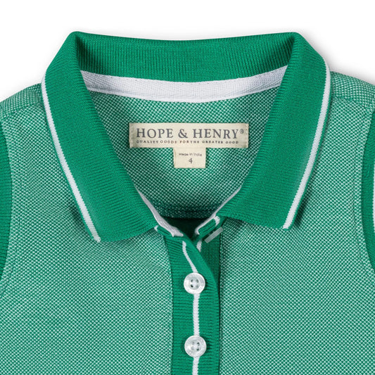 Green- Pique Polo Dress