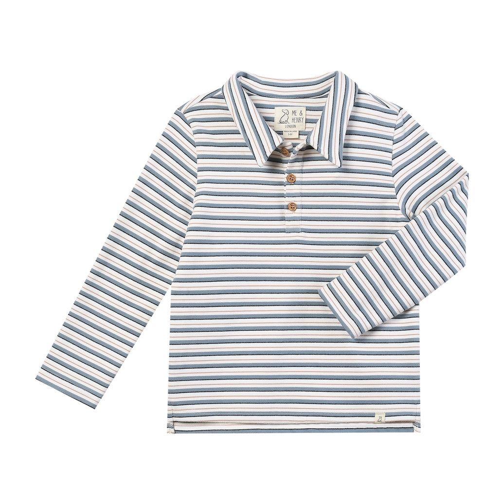 Buggle Cosy Fabric China/White Stripe Polo