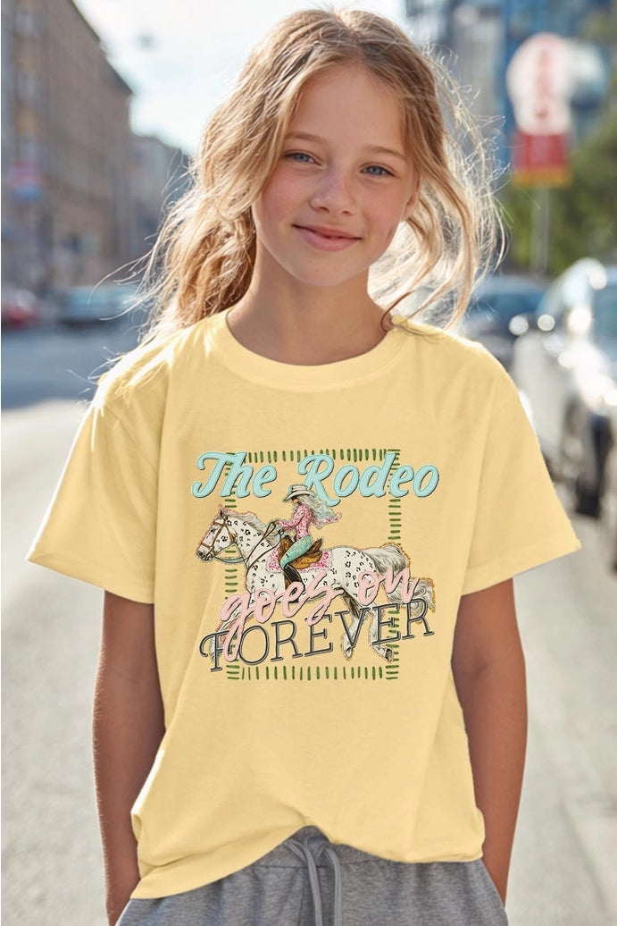 The Rodeo Goes On Forever Kids Graphic