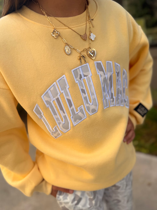 LULU MAC-Butter Camo Sweatshirt