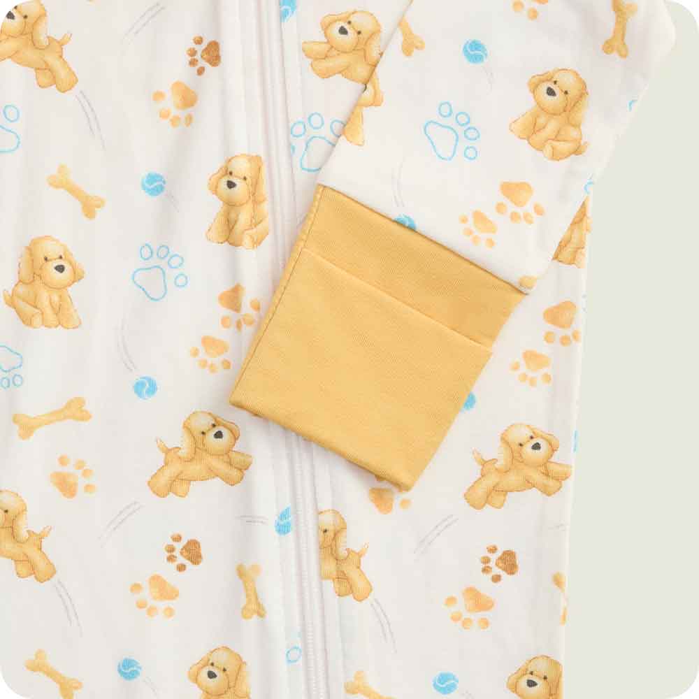 Golden Dog Footie Pajamas
