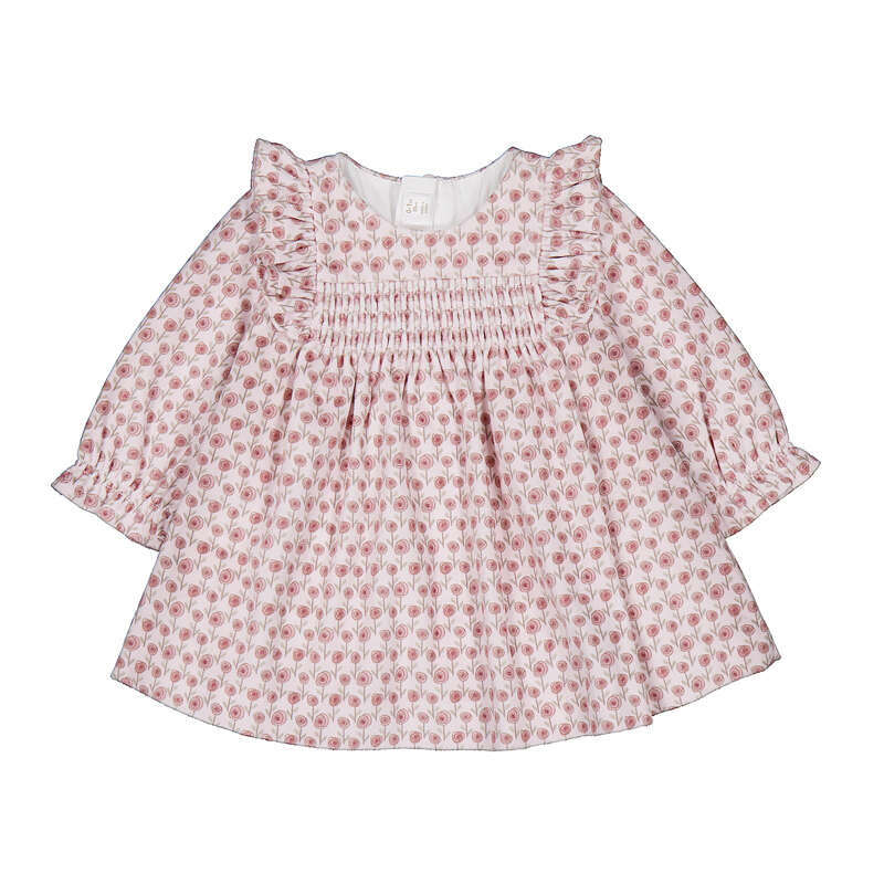 Printed velvet dress- Cipria