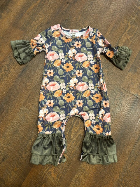 Navy Wispy Romper