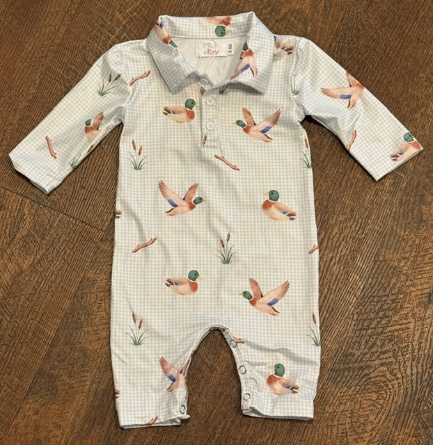 Duck Pond L/S Polo One-Piece