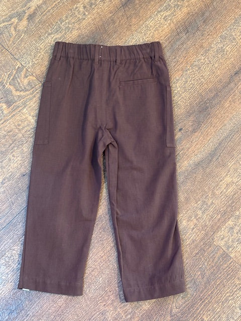 Ryan Pocketed Pants- Brown