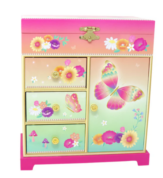 Rainbow Butterfly Large Music Box