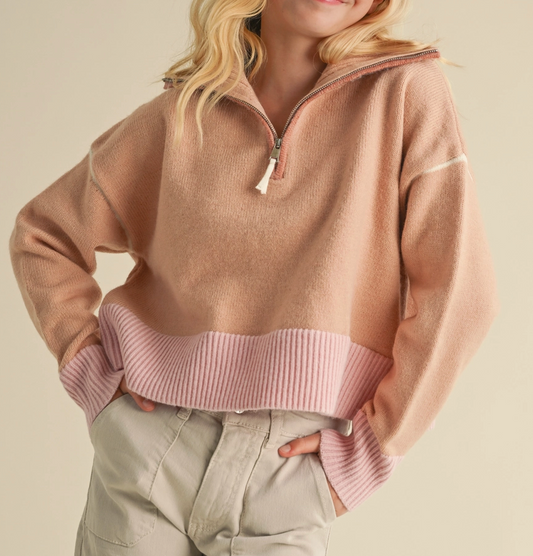Marly Half Zip Sweater - Multi