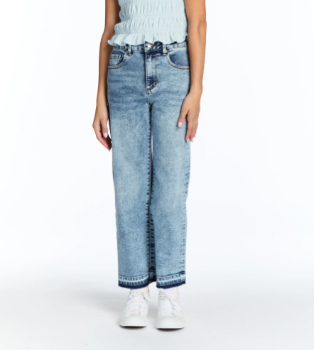 Karly HR Straight Raw Hem Jean