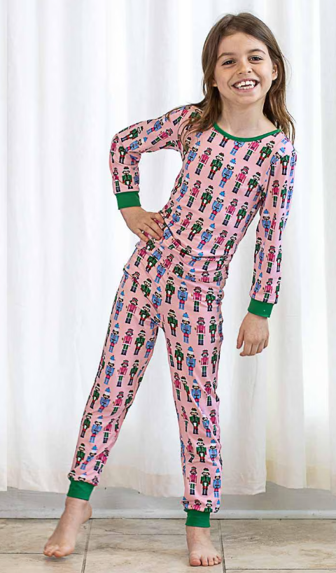 Nutcracker Pj Set - Pink