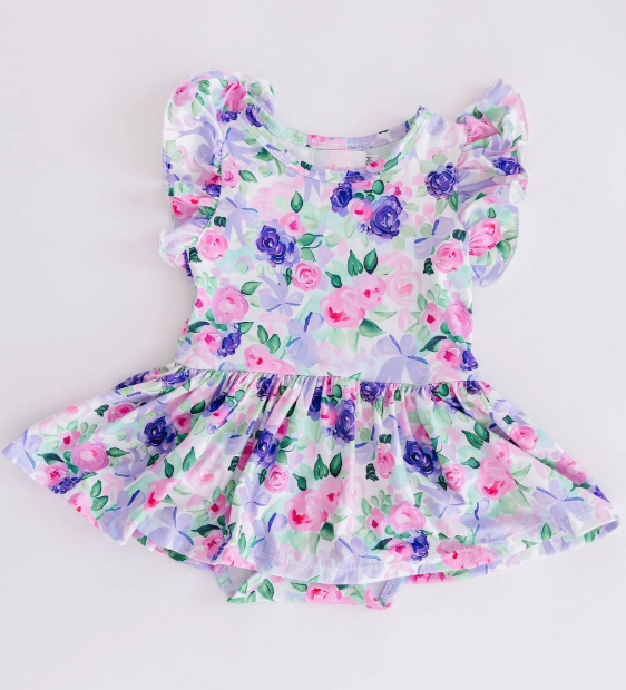 Sue Twirl Bodysuit- Lavender