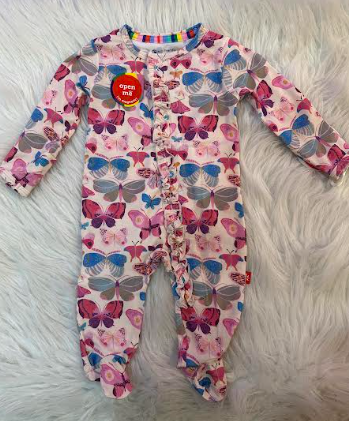 All A-Flutter Footie W/ Ruffle