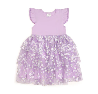 Daisy Tiered Tutu Dress- Lavender
