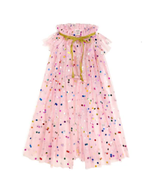Sweet Pink Confetti Cape