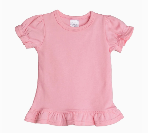 Pixie Ruffle T-Shirt- Pink