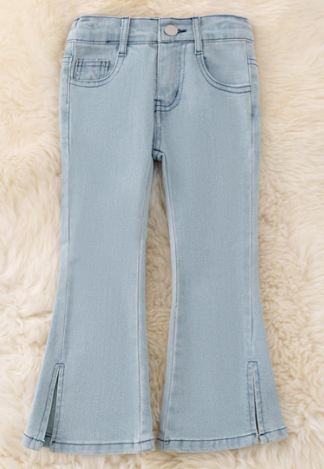Amy Bootcut Denim Pant- Light Blue