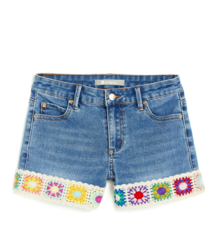 Brittany MR Crochet Short- Medium Indigo
