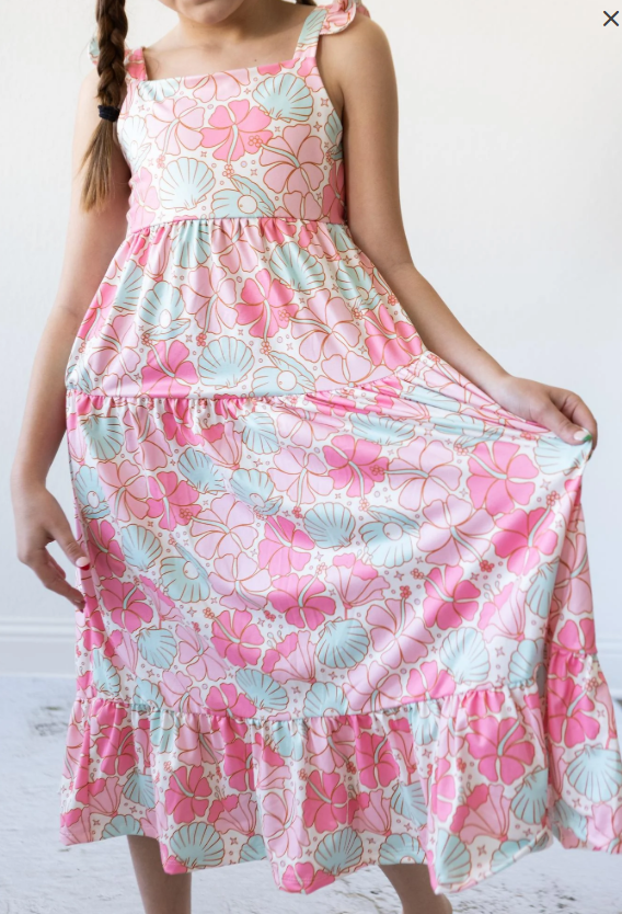 Beach Daze Ruffle Maxi Dress