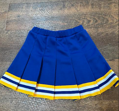 Wildcat Skirt- Royal Blue/Gold