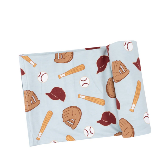 Baseball Swaddle Blanket O/S