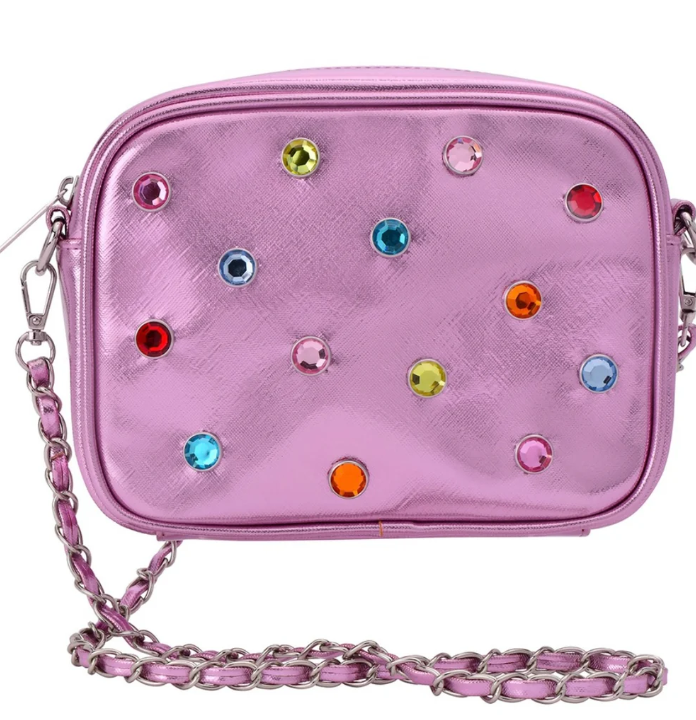 Pink Candy Metallic Crossbody