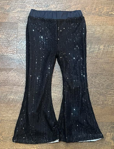 Girls Sequin Pant- Black