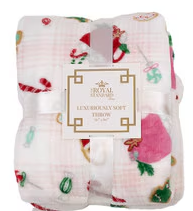 Baking Spirits Bright Throw Blanket- Pink