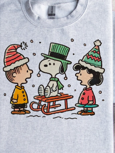 Snoopy Tee- Grey
