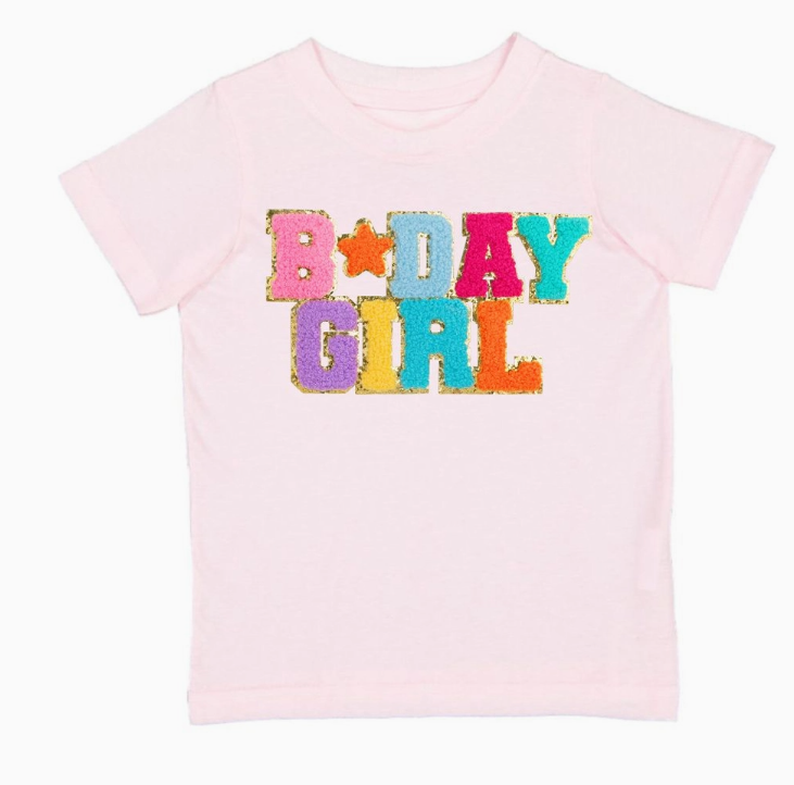 Birthday Girl Patch Short Sleeve T-Shirt