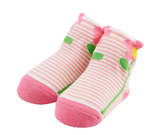 Striped Flower Socks