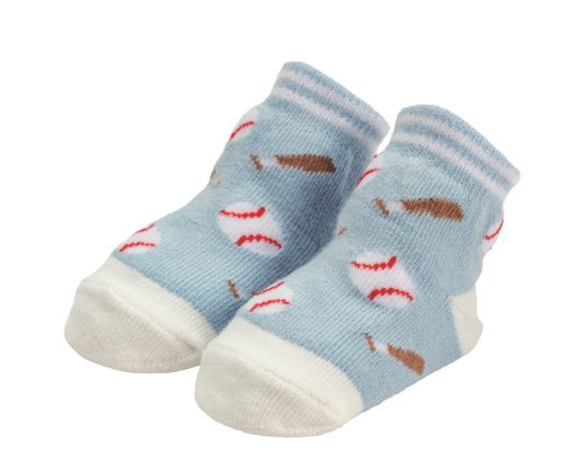 Blue Scattered Baseball Socks
