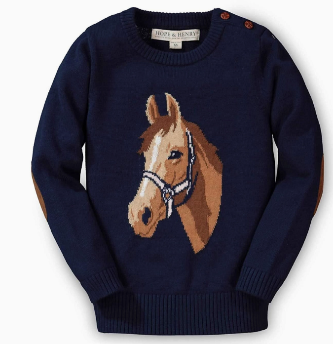 Organic Horse Intarsia Sweater