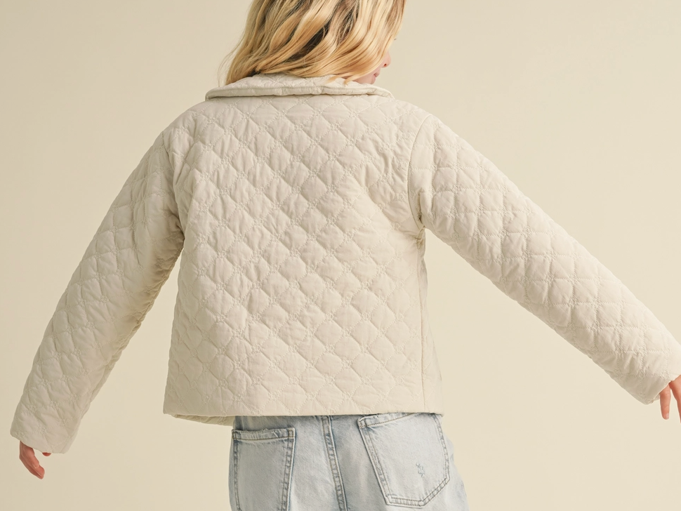Emma Quilted Jacket - Bone