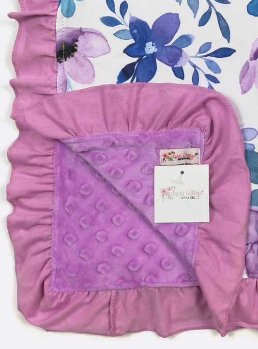 Violet Blooms Blanket - Lavender