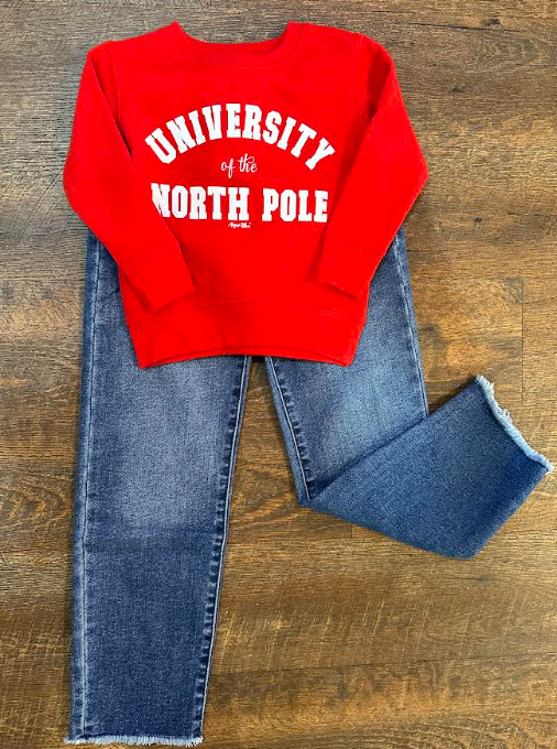North Pole University Kids Tee