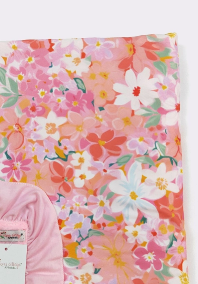 Peach Posy Blanket