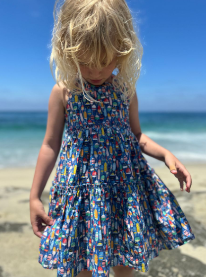 Sloane Dress- Nautical Buoys