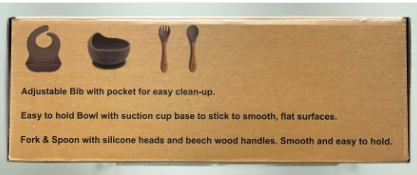 Silicone 4 Piece Feeding Set