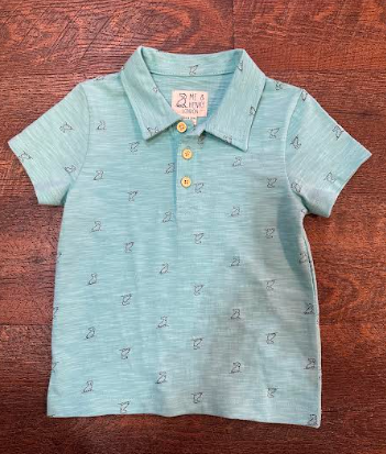 Polreath Polo Shirt- Aqua