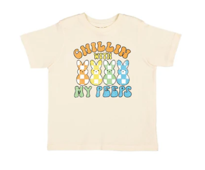 Chillin w/ my Peeps T-Shirt- Natural