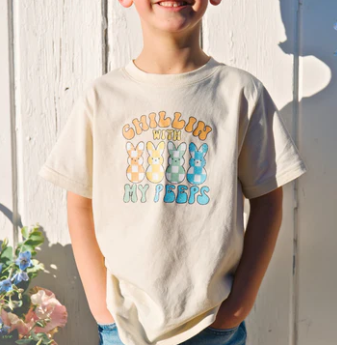 Chillin w/ my Peeps T-Shirt- Natural