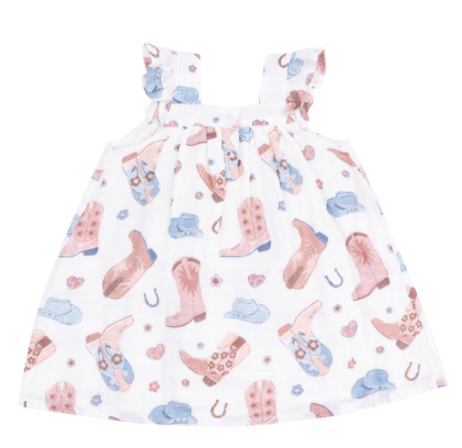 Cowgirl Boots Sundress & Diaper Cover