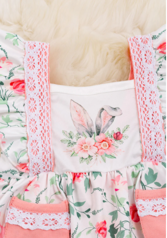 Sol Flower Tunic & Bloomer Short Set- Coral