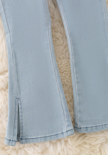 Amy Bootcut Denim Pant- Light Blue