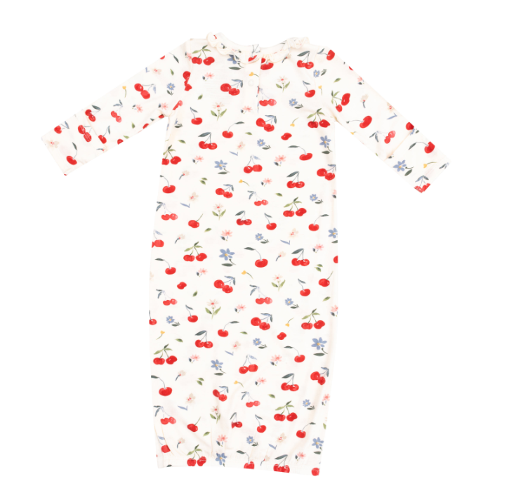 Kimono Gown- Watercolor Cherries