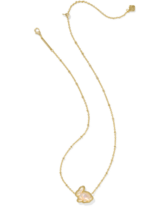 BUNNY PENDANT NECKLACE MOP